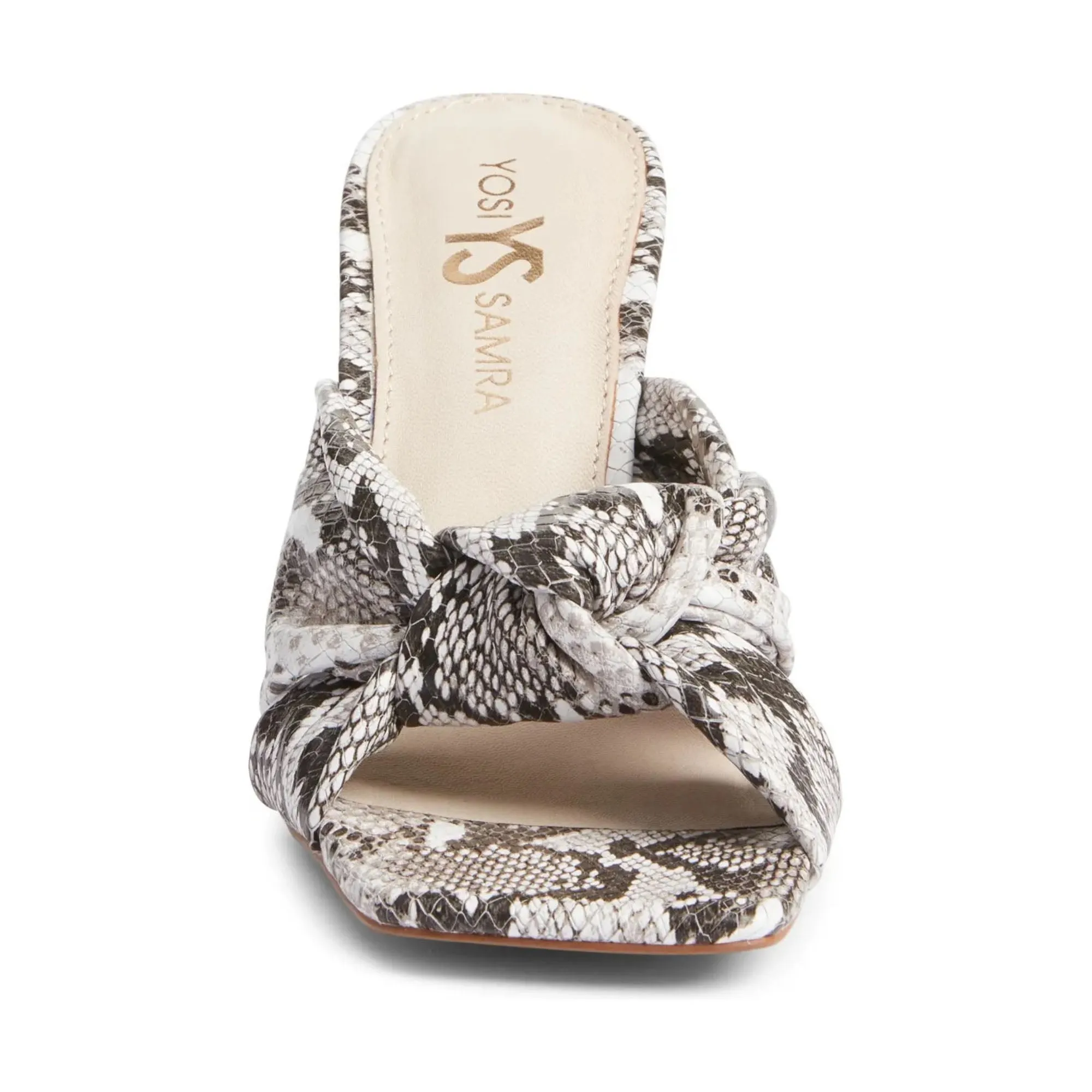 Hazel Dress Sandal in Natural Snake Leather