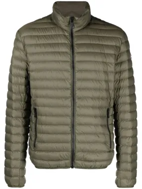 High-neck Green Down Padded Jacket