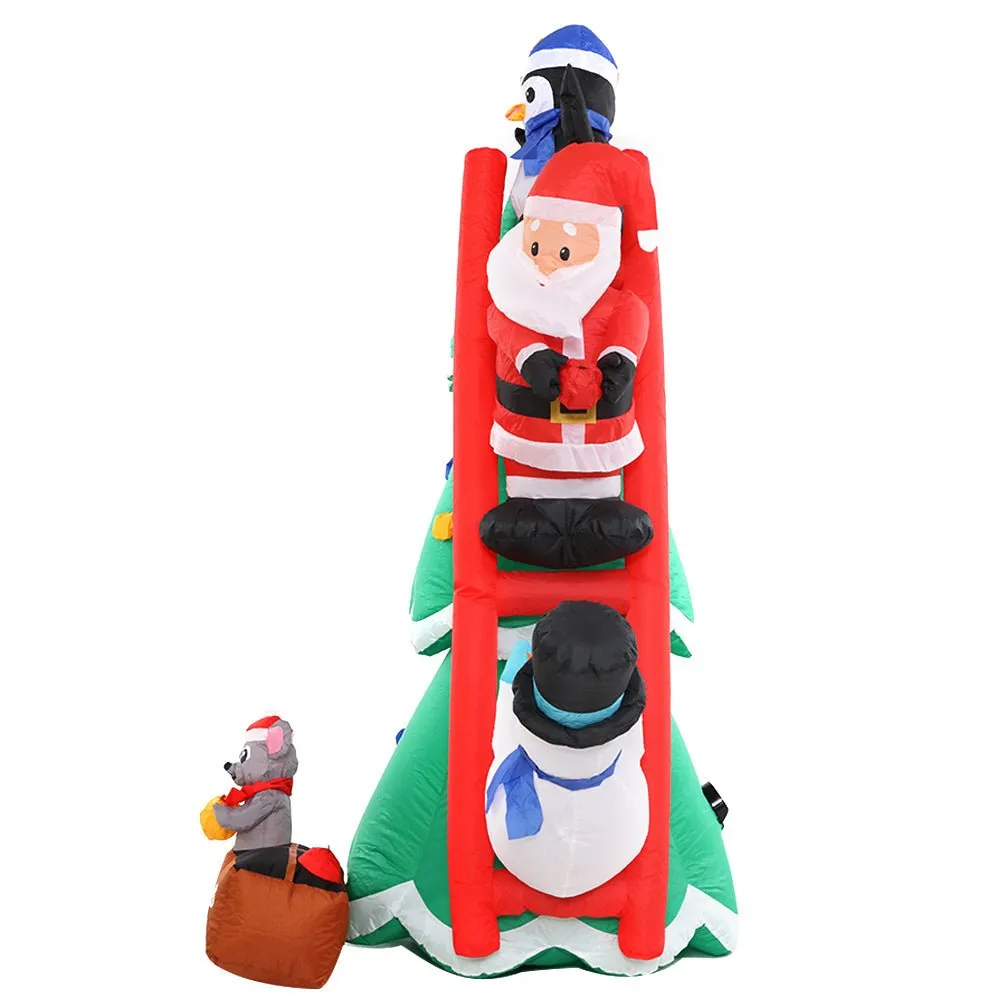 Inflatable Christmas Tree Santa 1.8M Decorations Outdoor LED Light