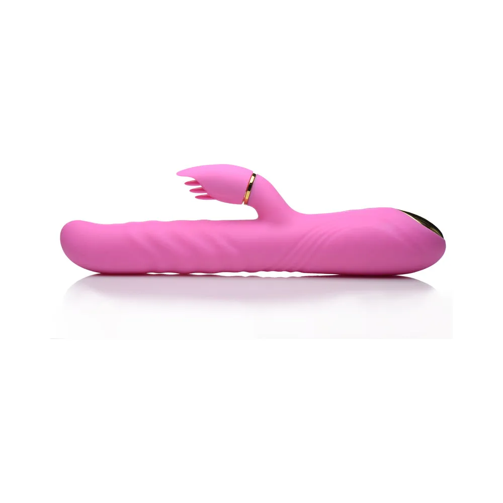 INMI 10X Versa-Thrust Thrusting & Vibrating Silicone Rabbit with 3 Attachments