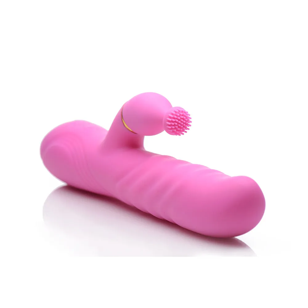 INMI 10X Versa-Thrust Thrusting & Vibrating Silicone Rabbit with 3 Attachments