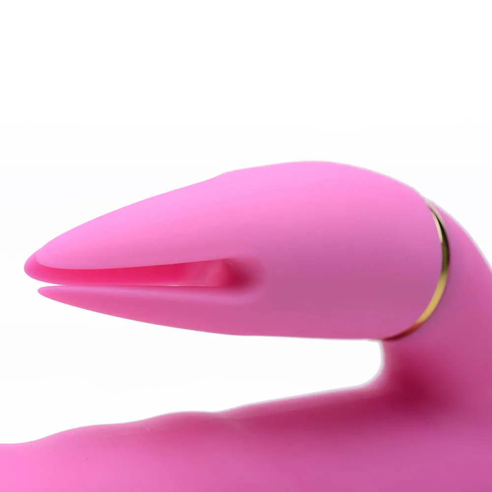 INMI 10X Versa-Thrust Thrusting & Vibrating Silicone Rabbit with 3 Attachments