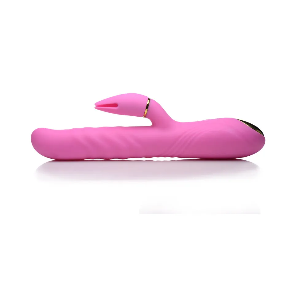 INMI 10X Versa-Thrust Thrusting & Vibrating Silicone Rabbit with 3 Attachments