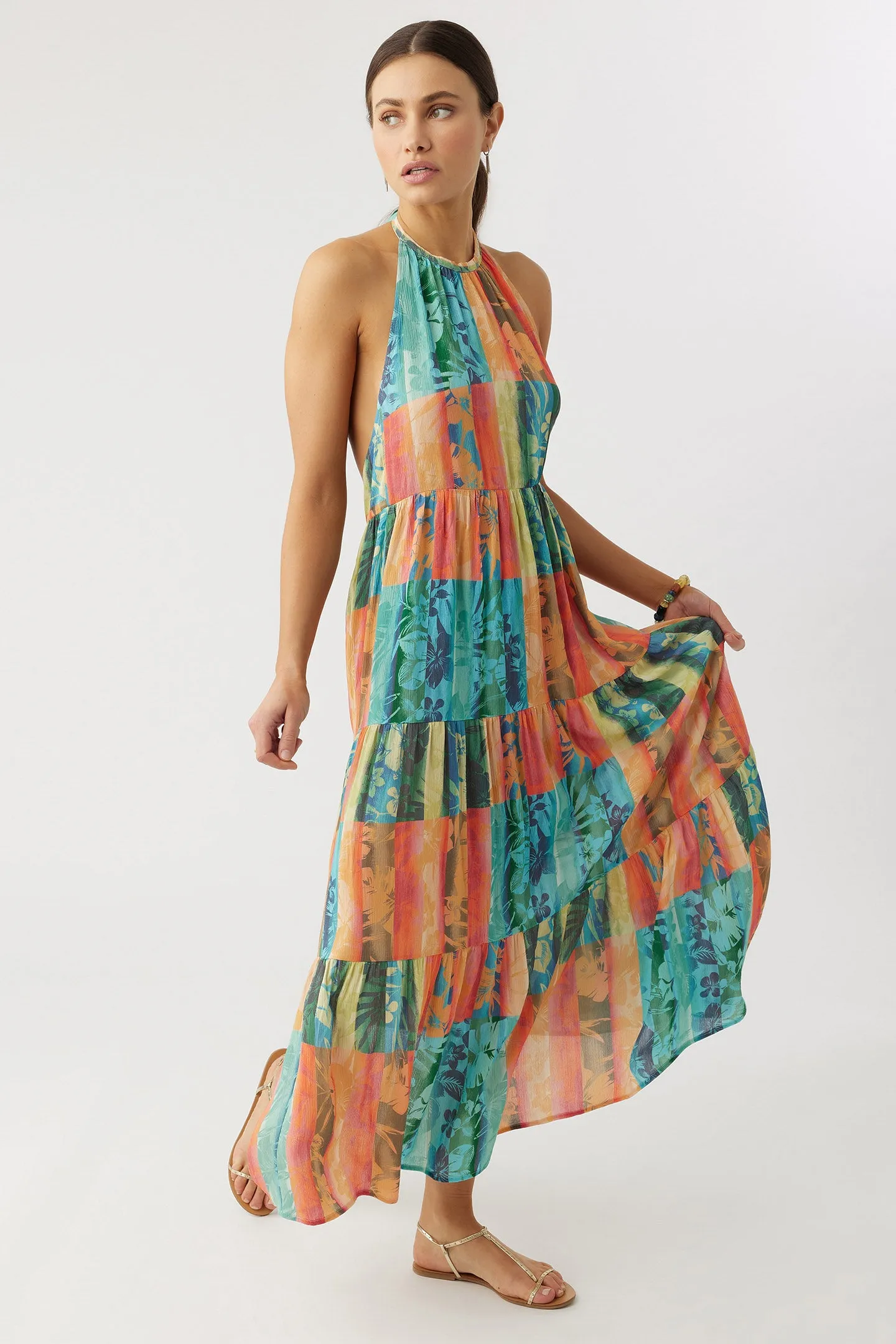 JENNIFER WOVEN MAXI TANK DRESS