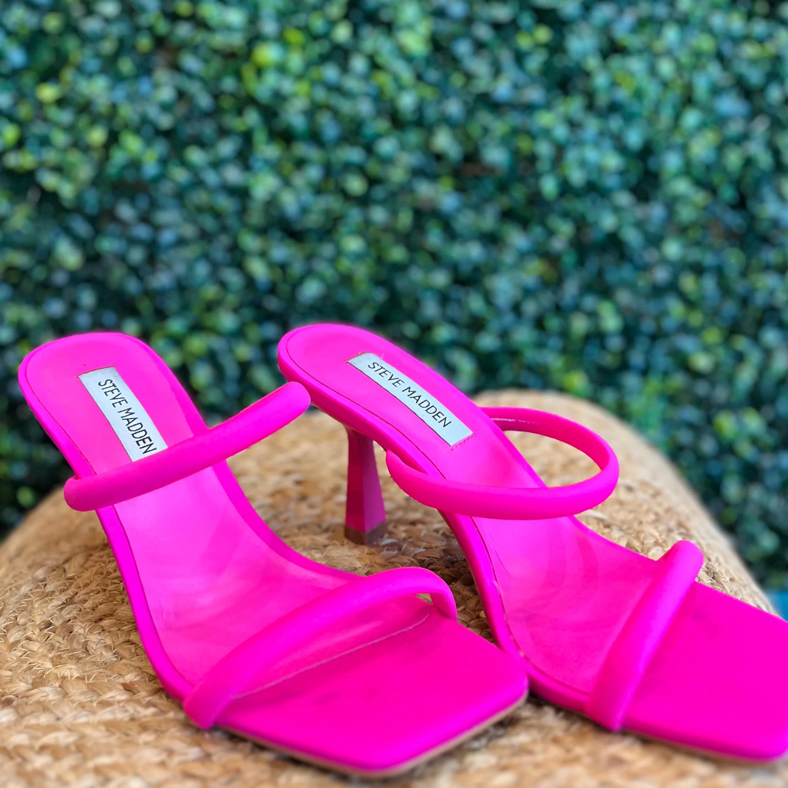 Joy Awaits Magenta Kitten Sandal Heel