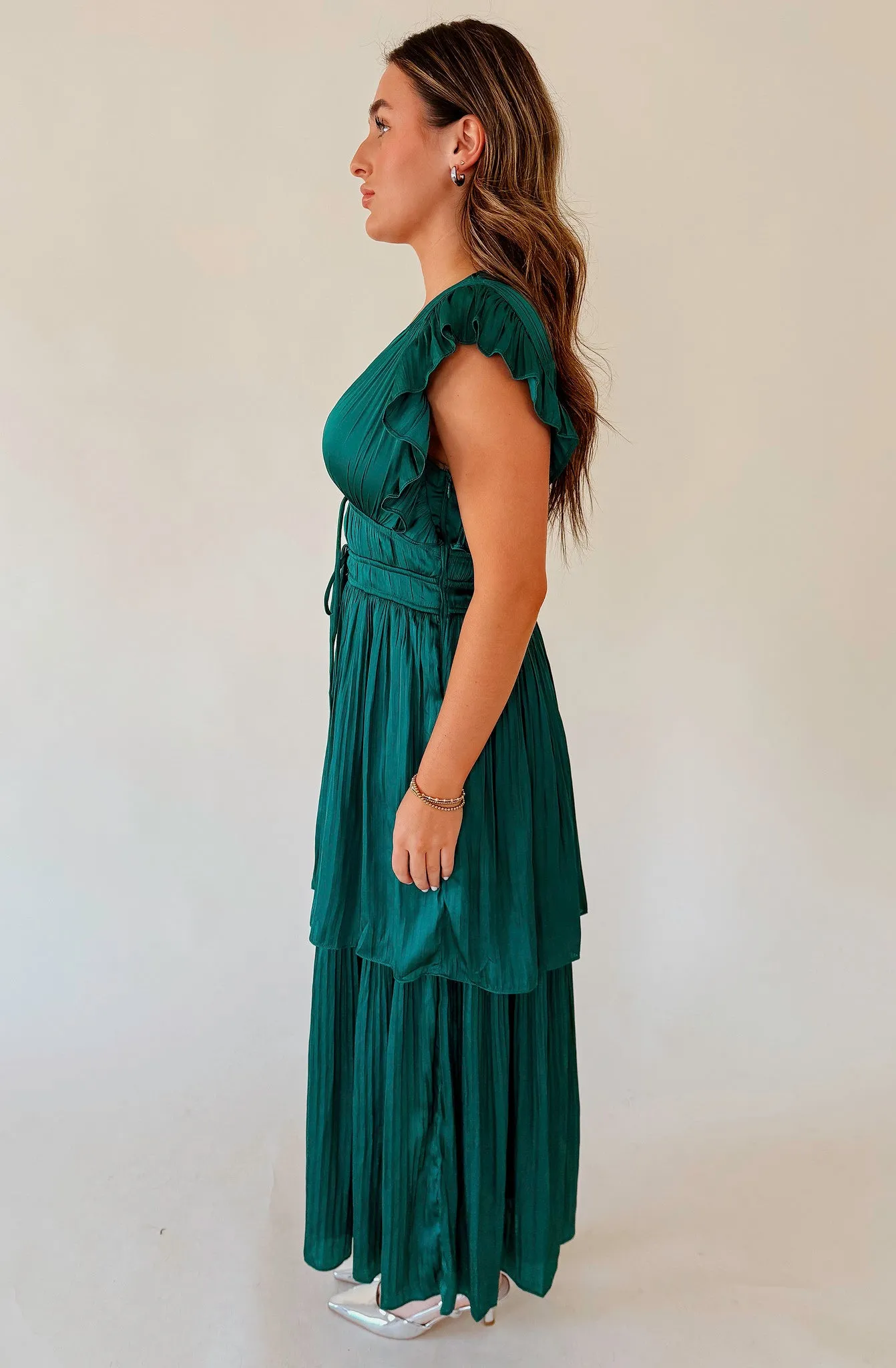 KEEP YOU WAITING SILK MAXI DRESS