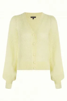 King Louie cardi V farfalle lemonade yellow