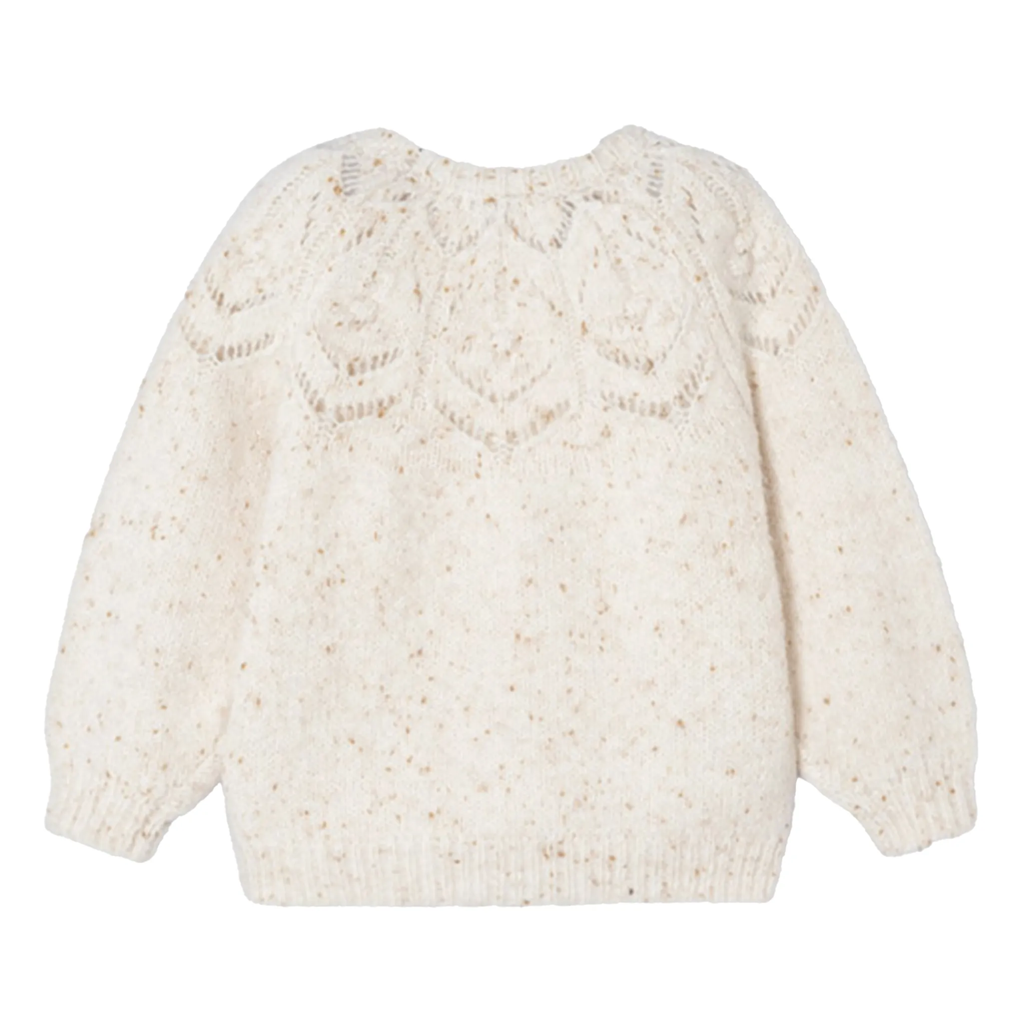 Knit Textured Beige Sweater