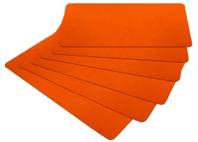 Kuber Industries Multi Purpose Waterproof,Stain Resistant, Washable Refrigerator/Fridge Drawer Mat, Set of 6 (Orange)