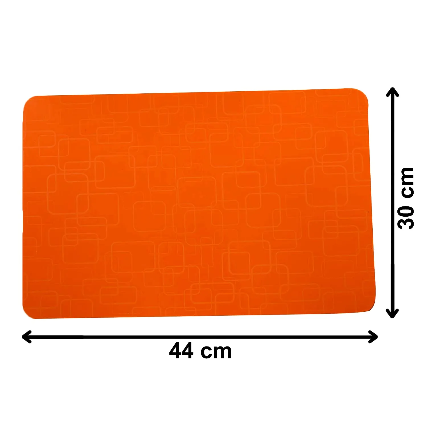 Kuber Industries Multi Purpose Waterproof,Stain Resistant, Washable Refrigerator/Fridge Drawer Mat, Set of 6 (Orange)