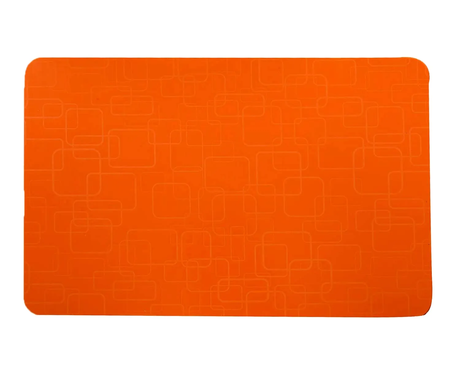 Kuber Industries Multi Purpose Waterproof,Stain Resistant, Washable Refrigerator/Fridge Drawer Mat, Set of 6 (Orange)