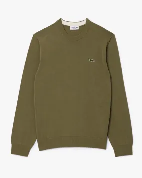 Lacoste Monochrome Cotton Crew Neck Sweater