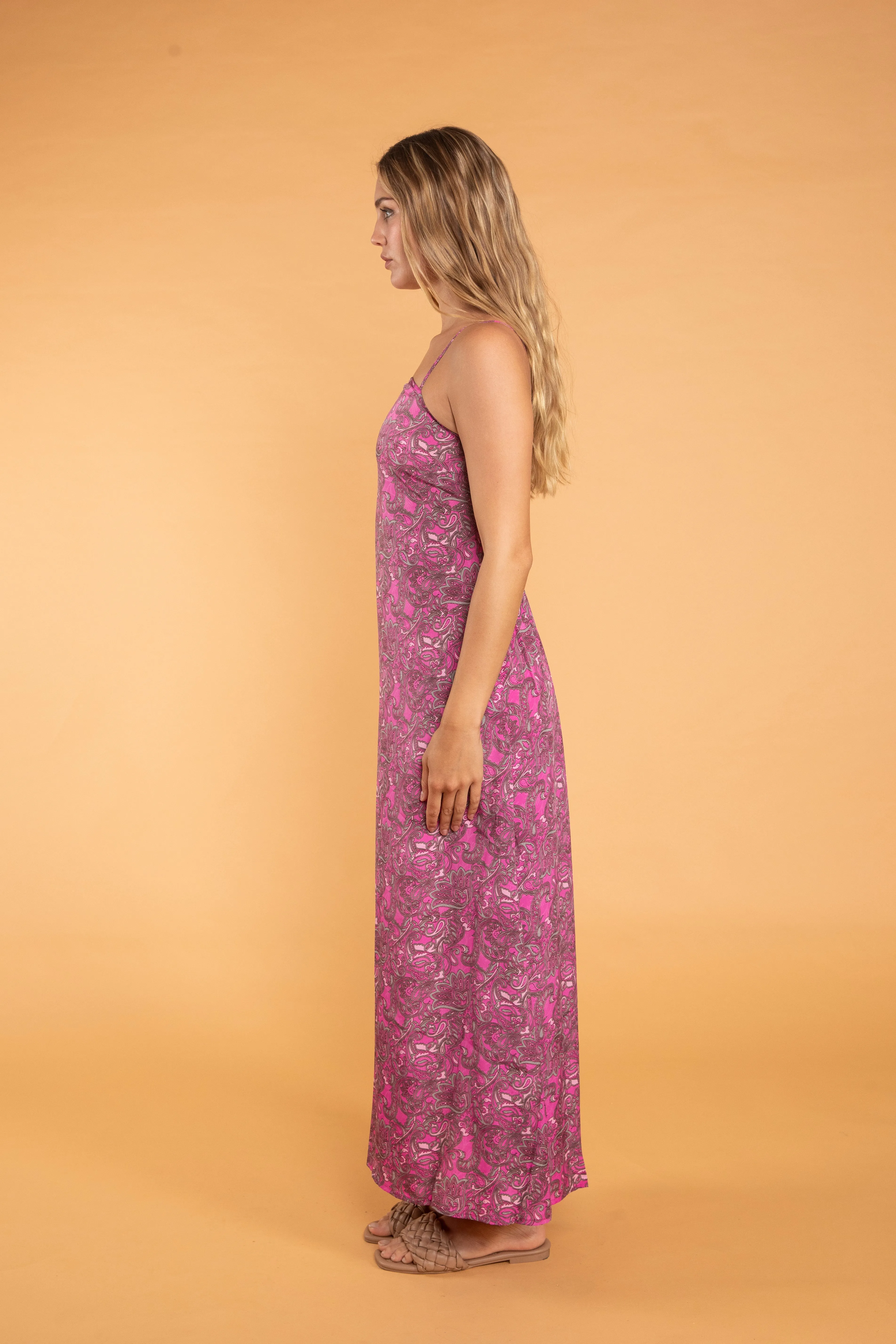 Laila Spaghetti Strap Maxi Dress