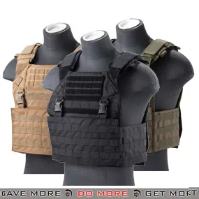 Lancer Tactical APC Style Airsoft Vest Tactical MOLLE Plate Carrier with Detachable Buckles Airsoft Tactical MOLLE Vest