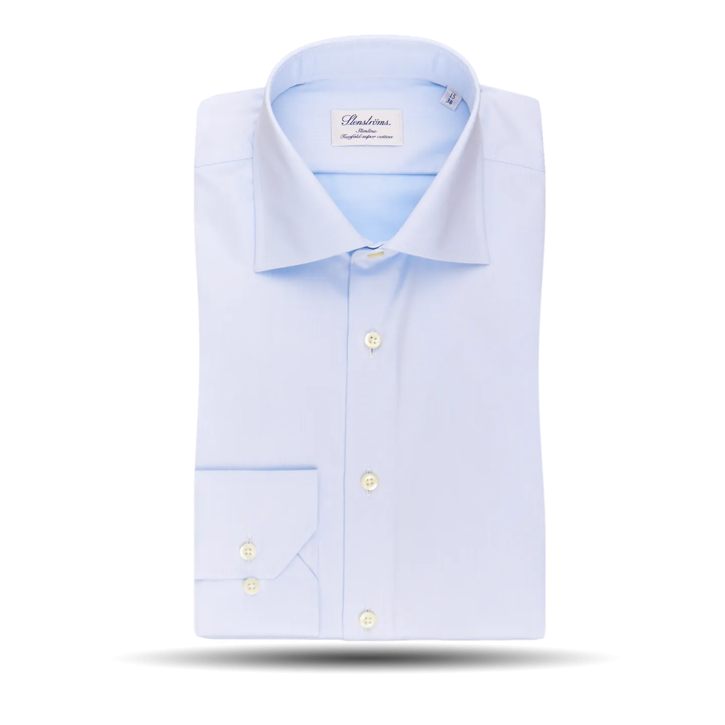 Light Blue Slimline Single Cuff Shirt