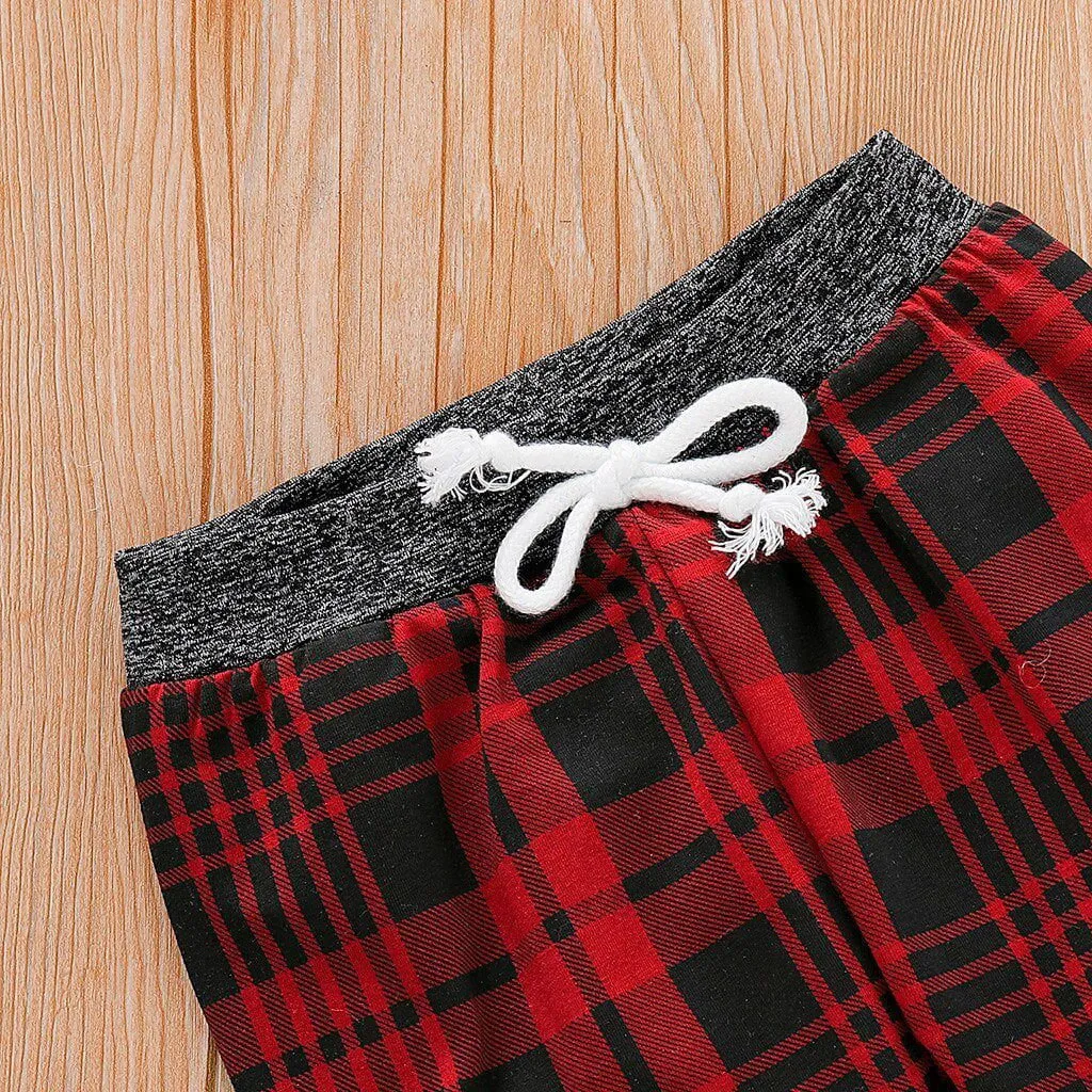 LovelyRLovely Baby Long Sleeve Plaid Sweater Set