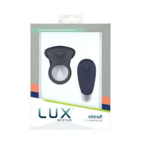 Lux Active Circuit 3 in. Vibrating Ring Silicone Black