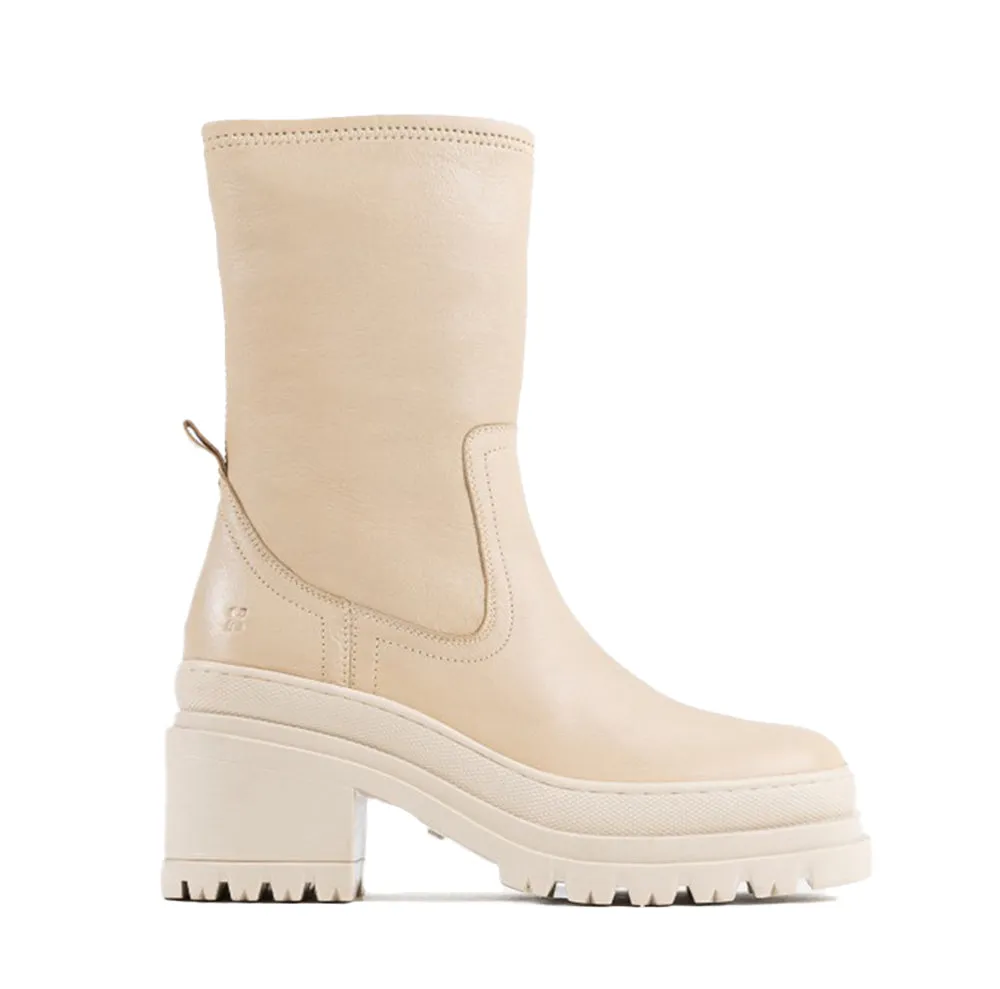 Lyssa Camel Stretch Ankle Boots