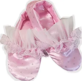 Made to Fit You Pink Satin Adult Baby Sissy Booties Slippers by Leanne's