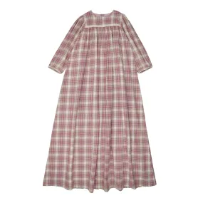 Maisonita Mauve Plaid Maxi Dress