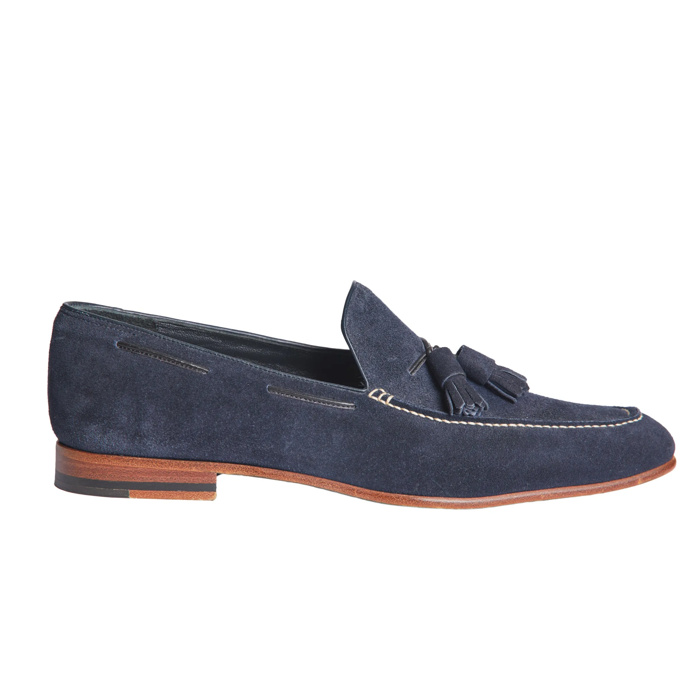 Martin Tassel in Navy Suede