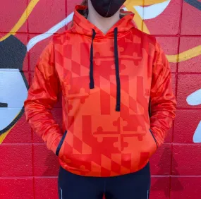 Maryland Flag (Orange Monochrome) / Hoodie