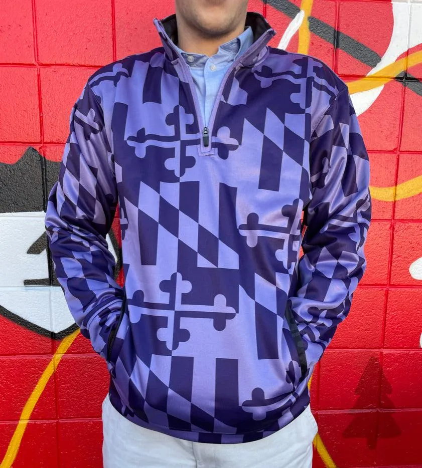 Maryland Flag (Purple Monochrome) / Pullover