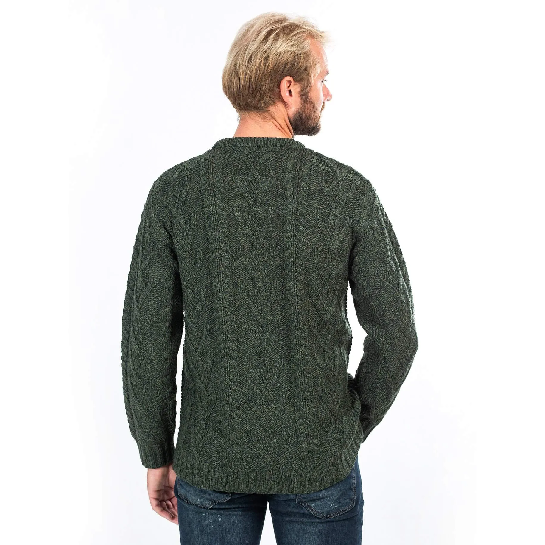 Men's Traditional Irish Aran Sweater