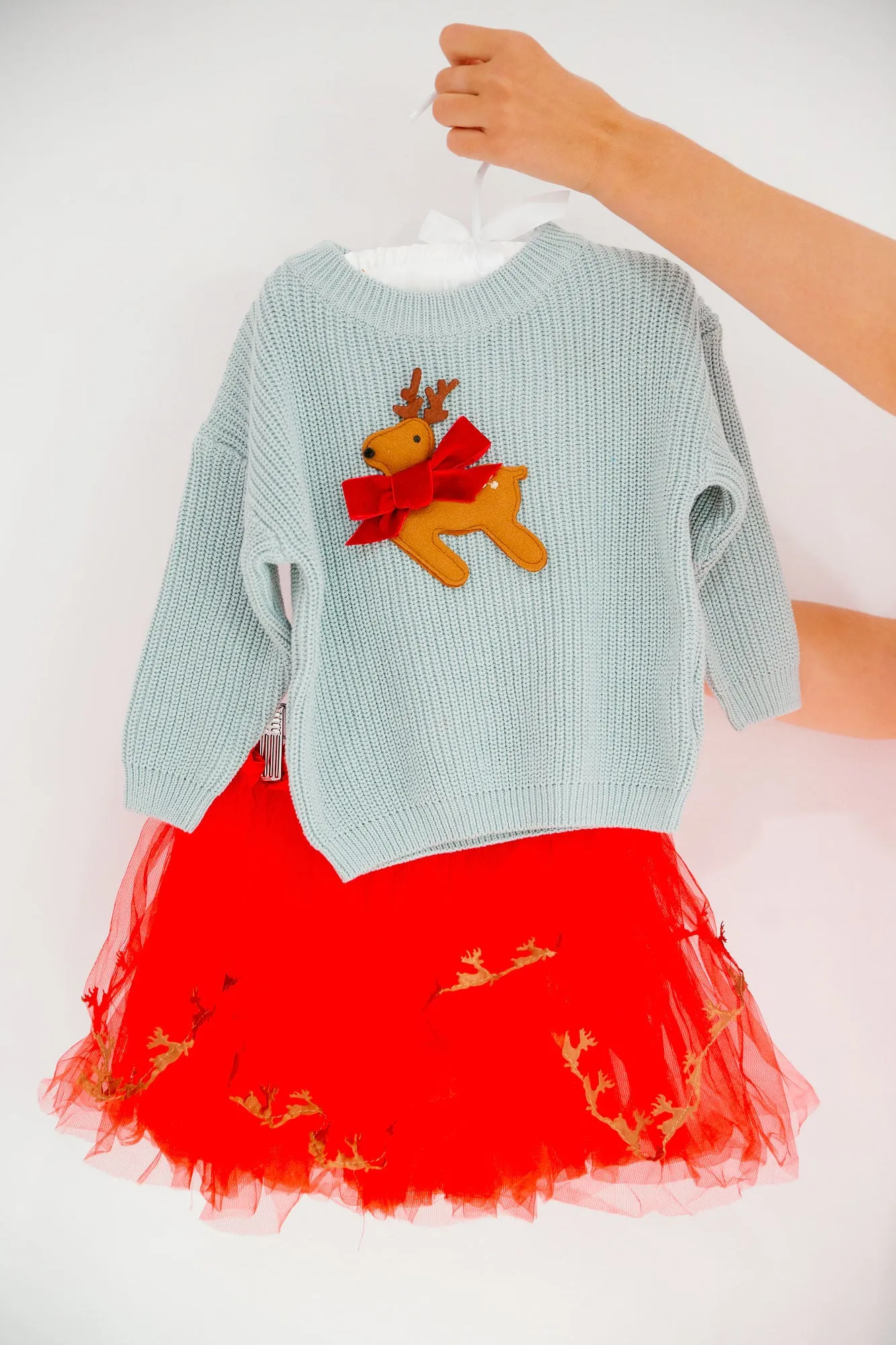 MINI KIDS REINDEER DREAMS SWEATER