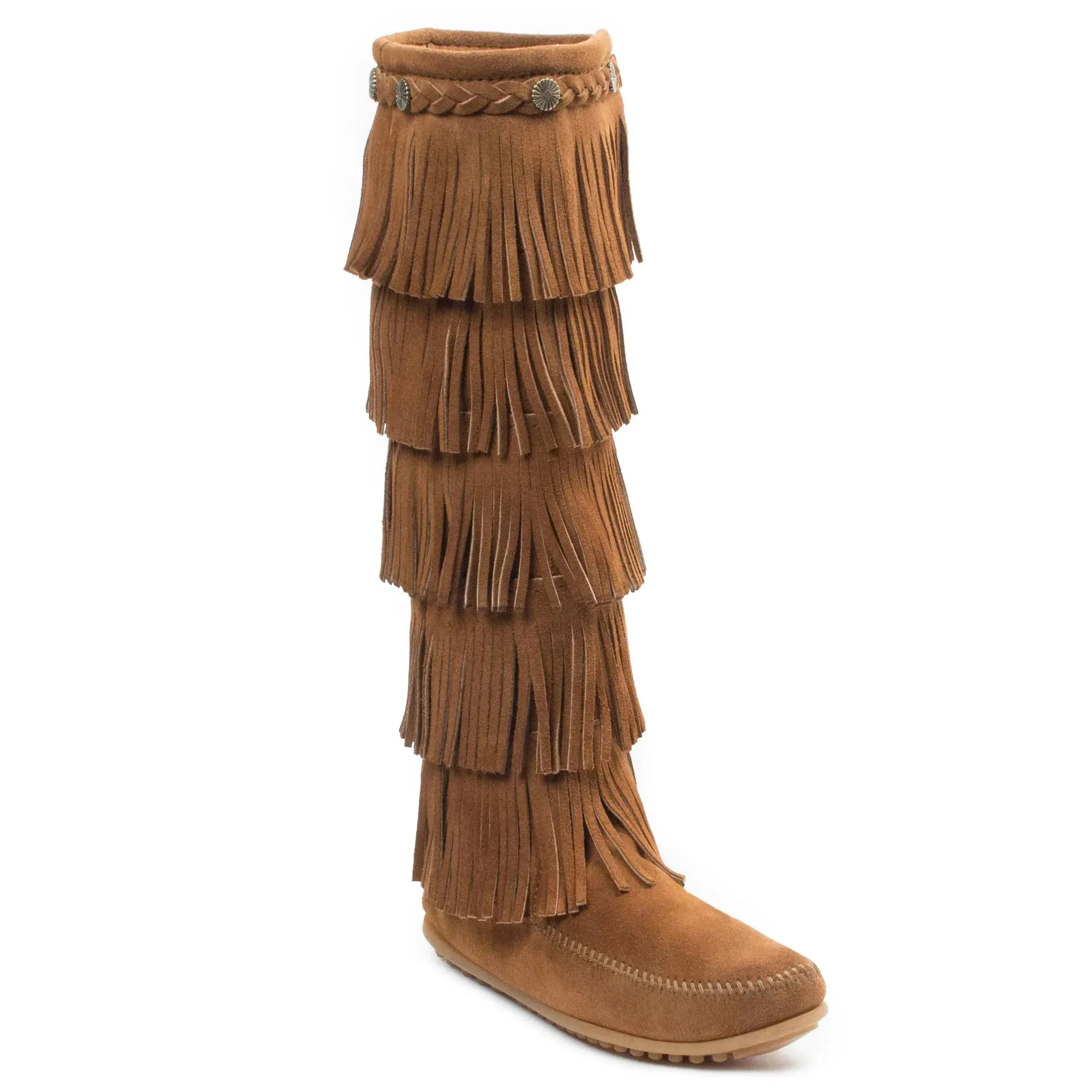 Minnetonka 5-Layer Fringe Boot - Womens Boots