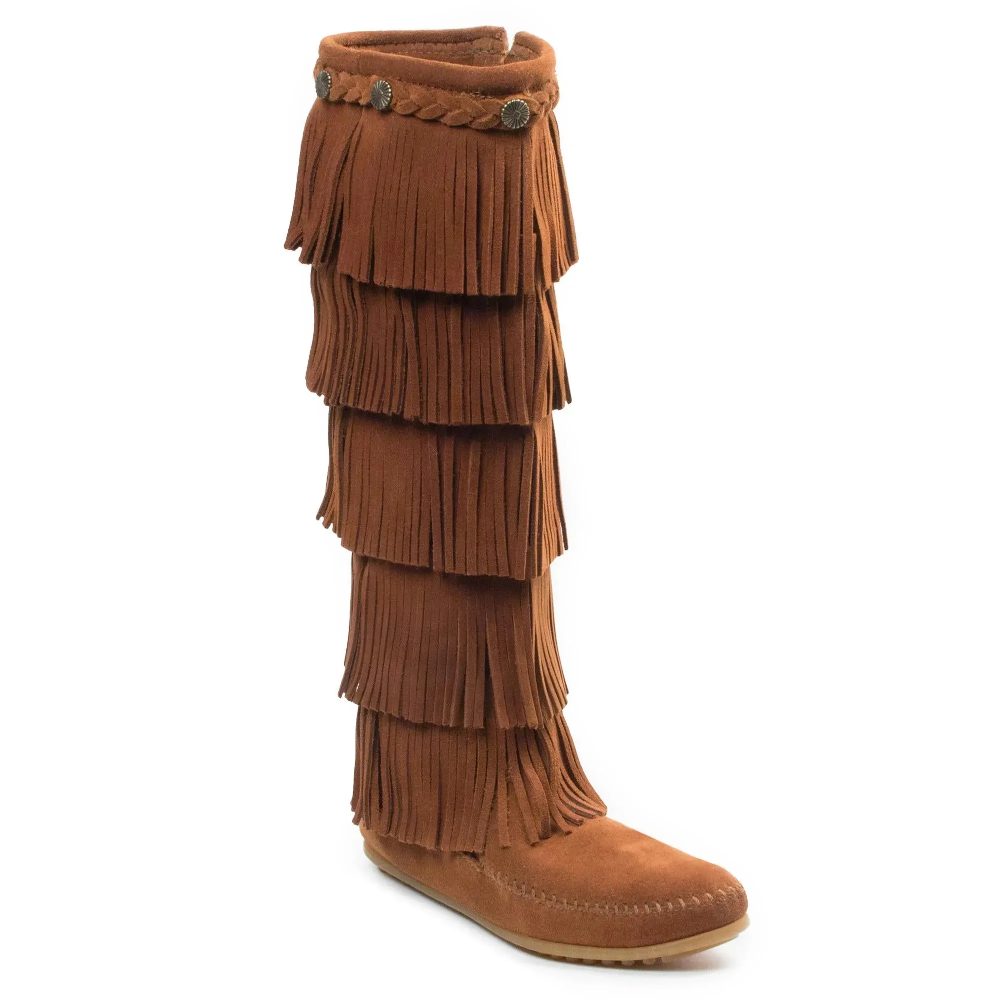 Minnetonka 5-Layer Fringe Boot - Womens Boots