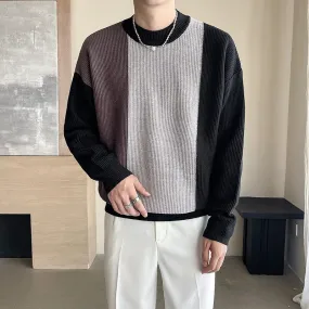 Modern Monochrome Block Sweater