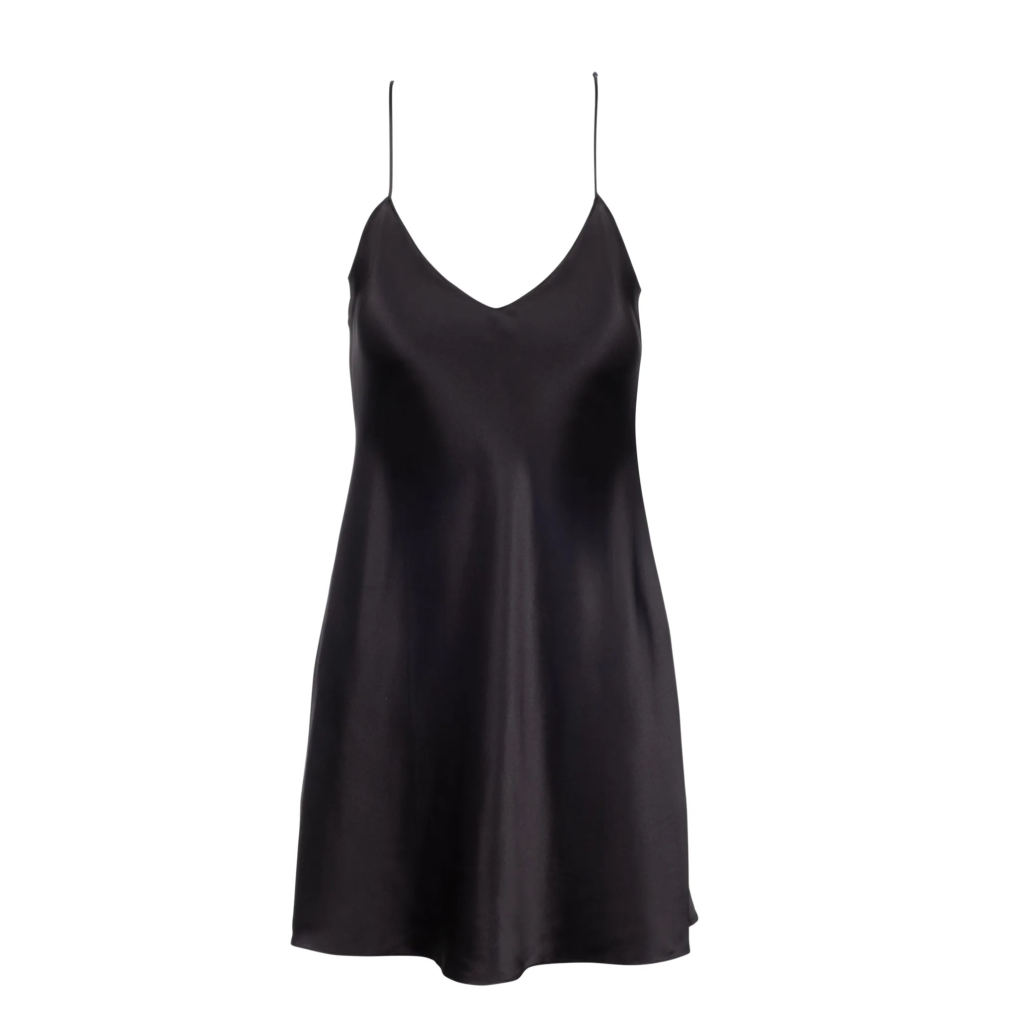 New Noir Mini Slip Dress