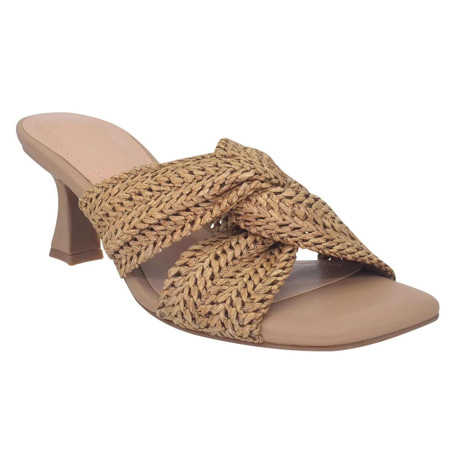 Nikka Raffia Sandal with Memory Foam