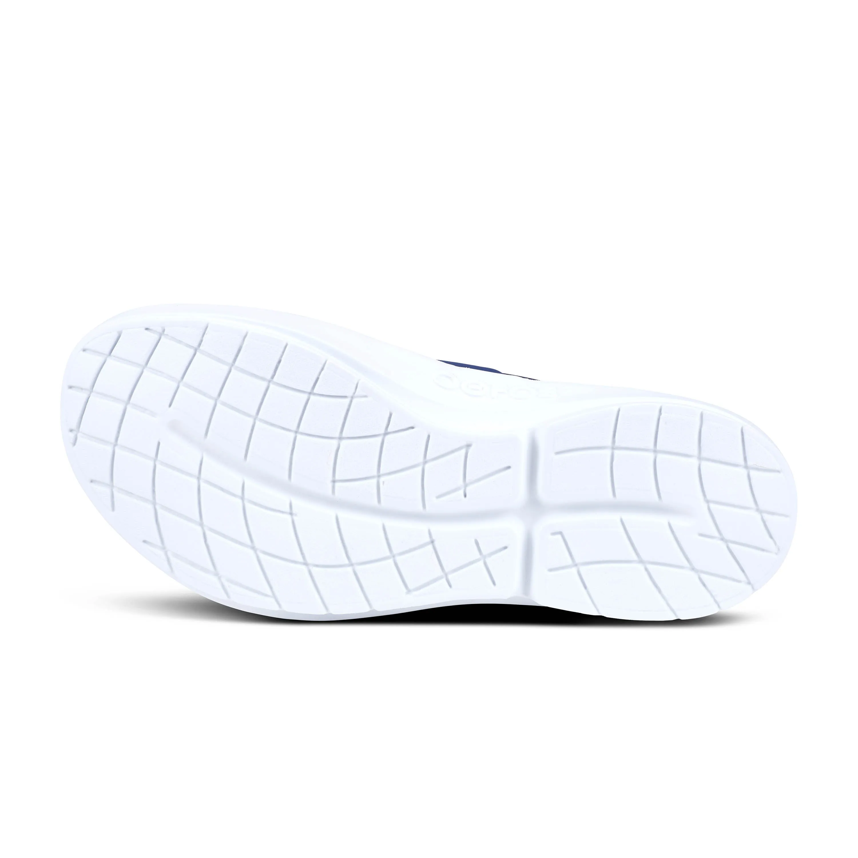 'OOFOS' Women's OOmg Fibre Low Slip On - White / Navy