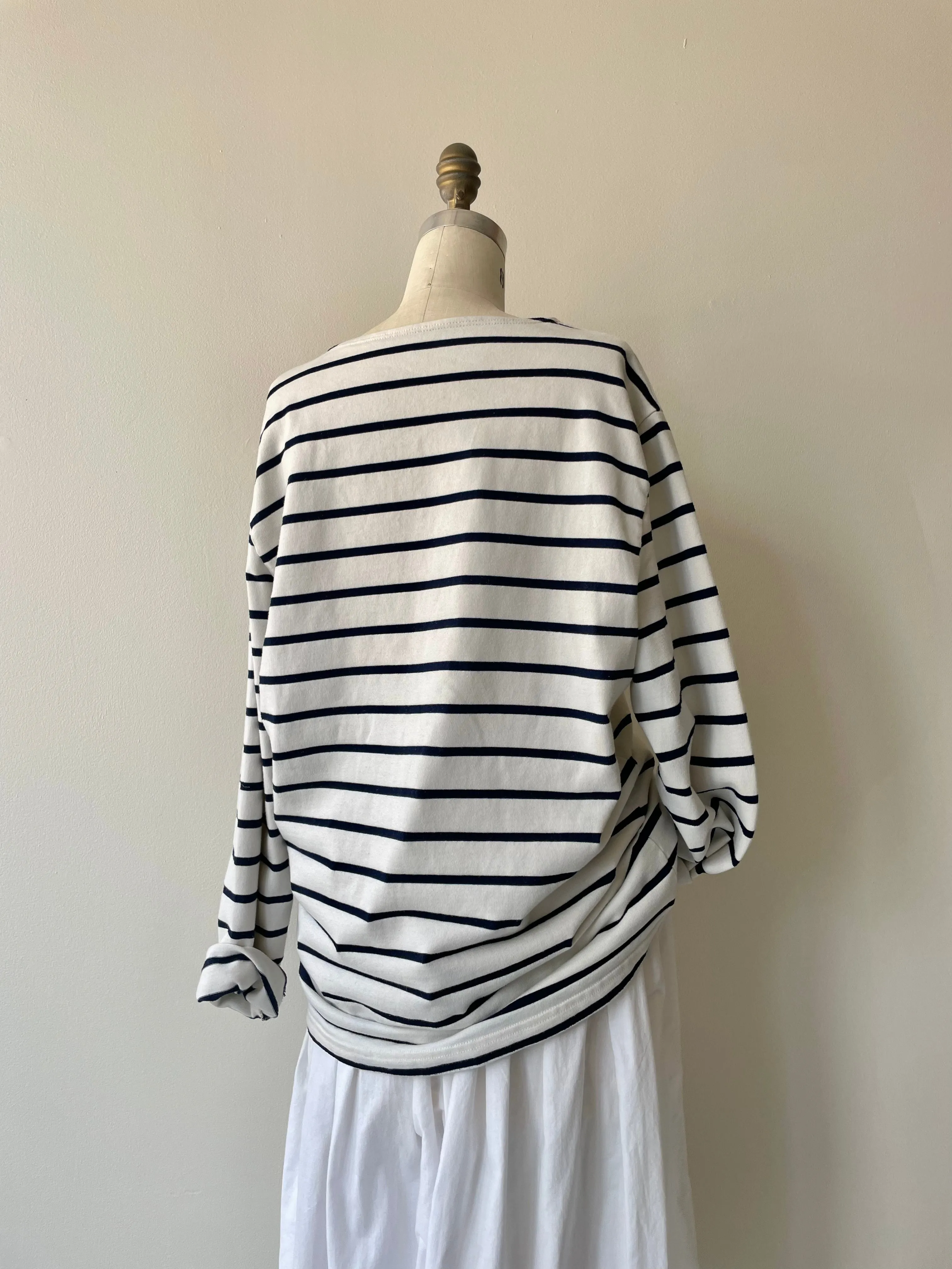 Oversized Breton Shirt