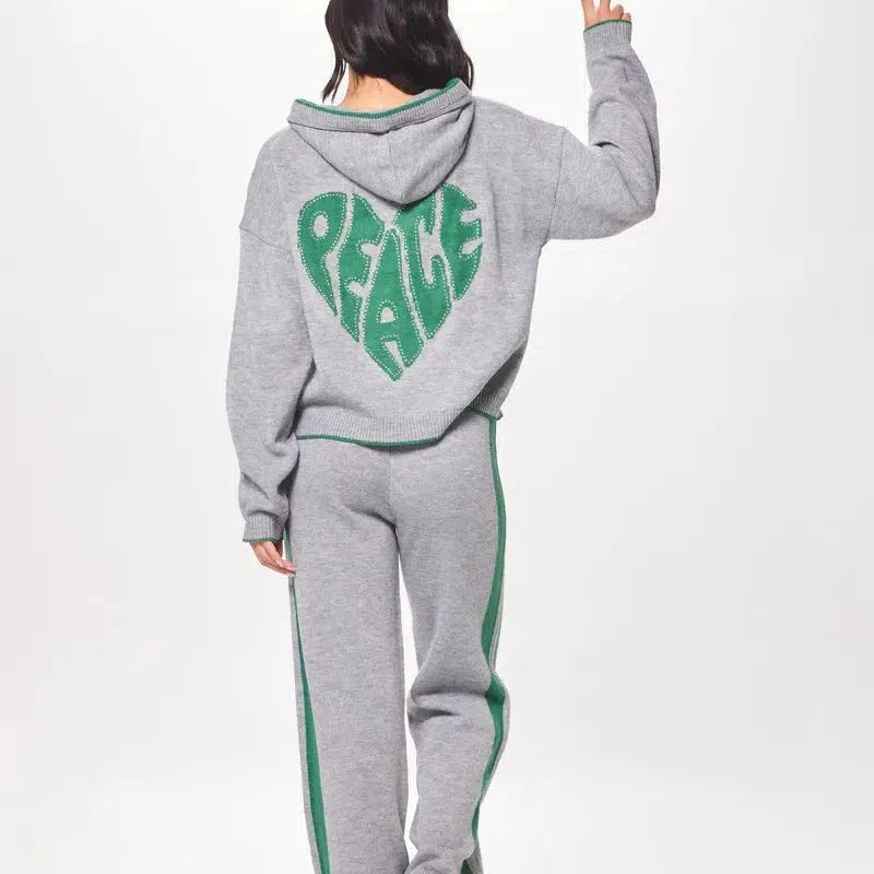 PEACE Jacquard Hoodie