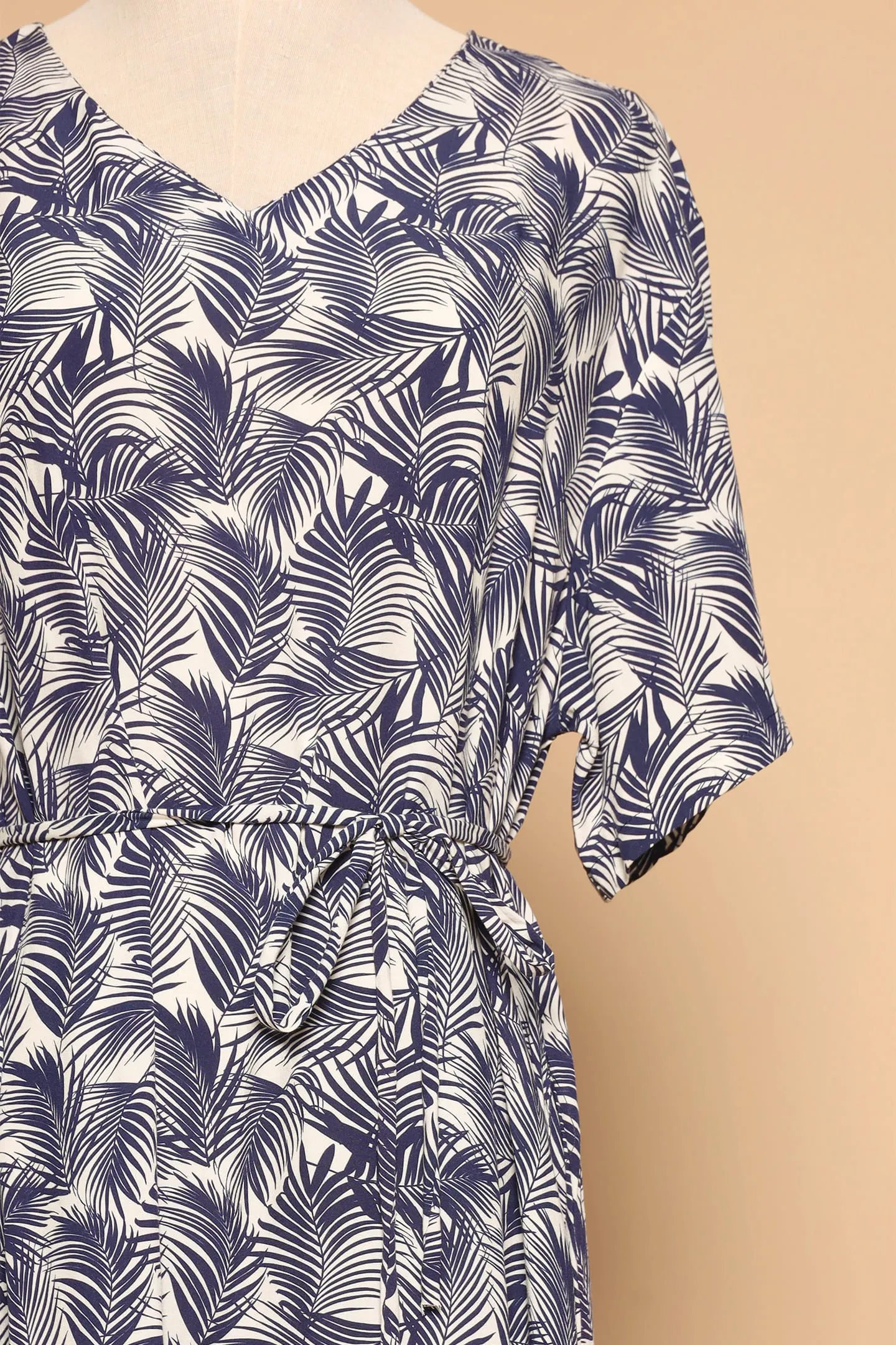 PO - Shiso Dress in Navy Foliage