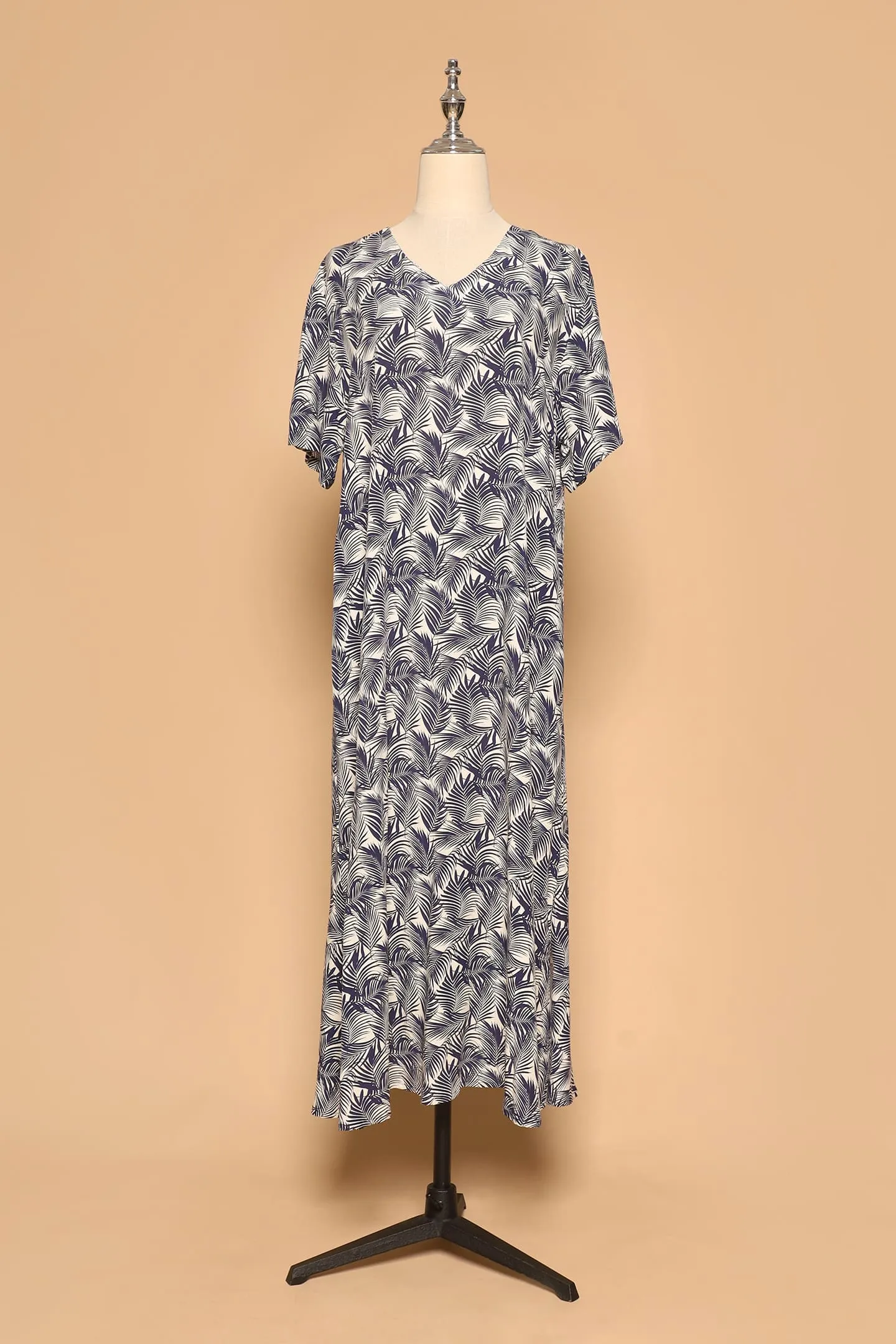 PO - Shiso Dress in Navy Foliage