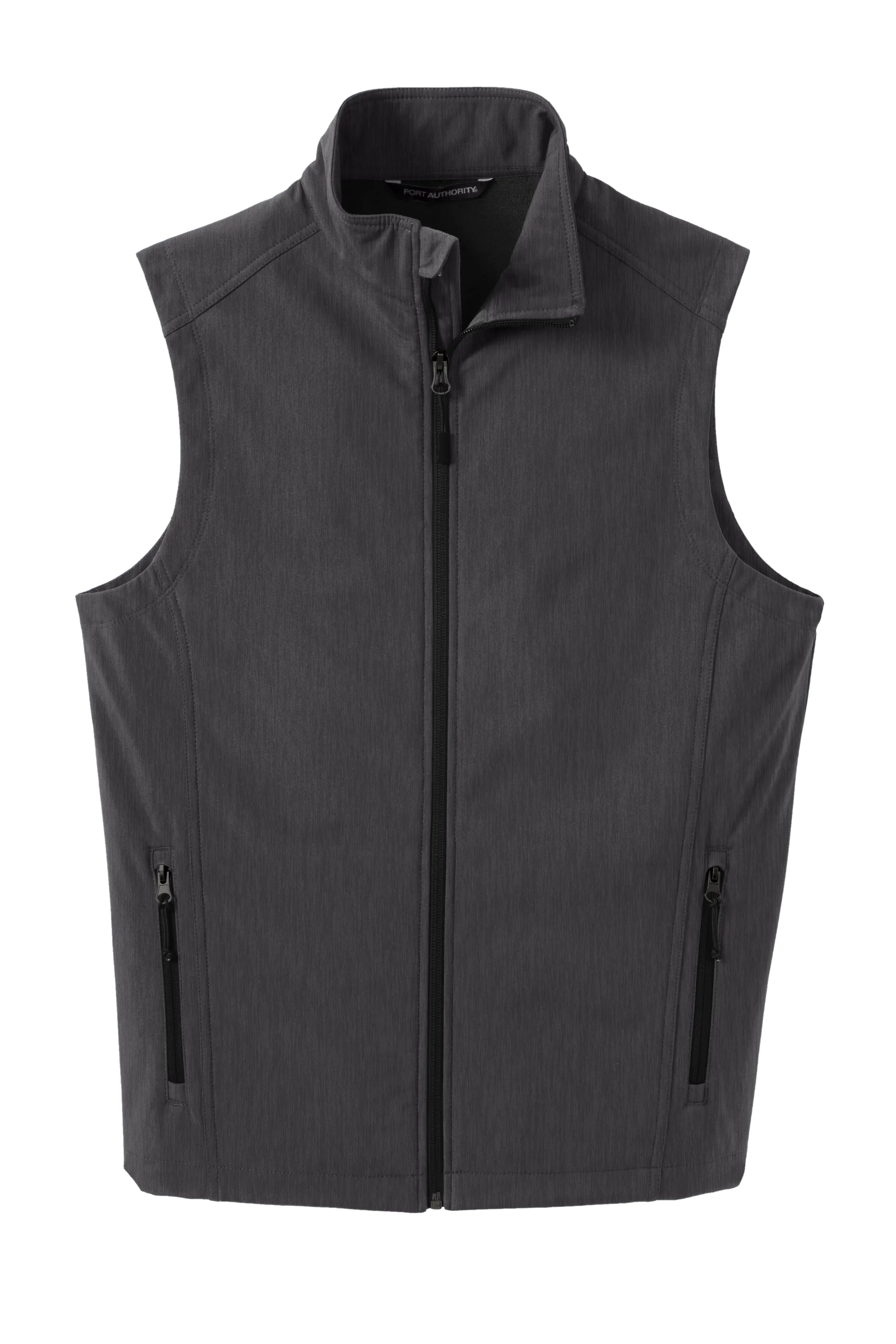 Port Authority® Core Soft Shell Vest - Black Charcoal Heather