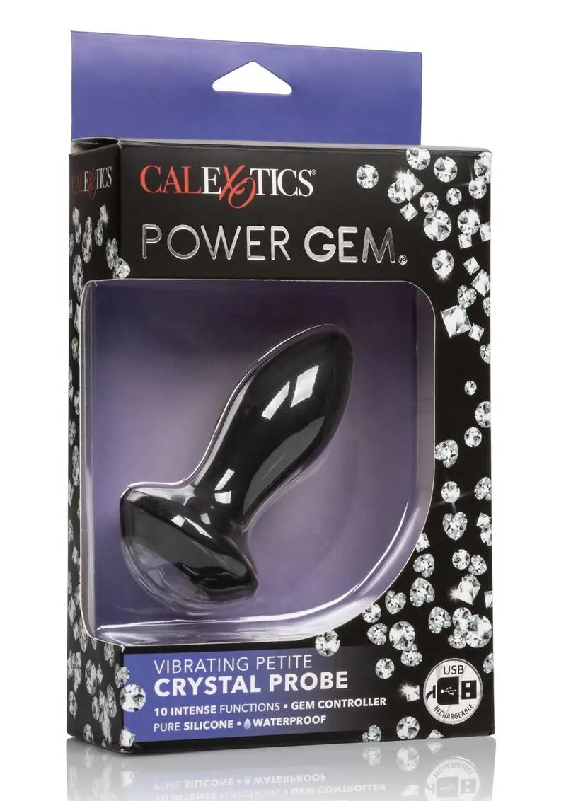 Power Gem Vibe Petite Crystal Probe Blk