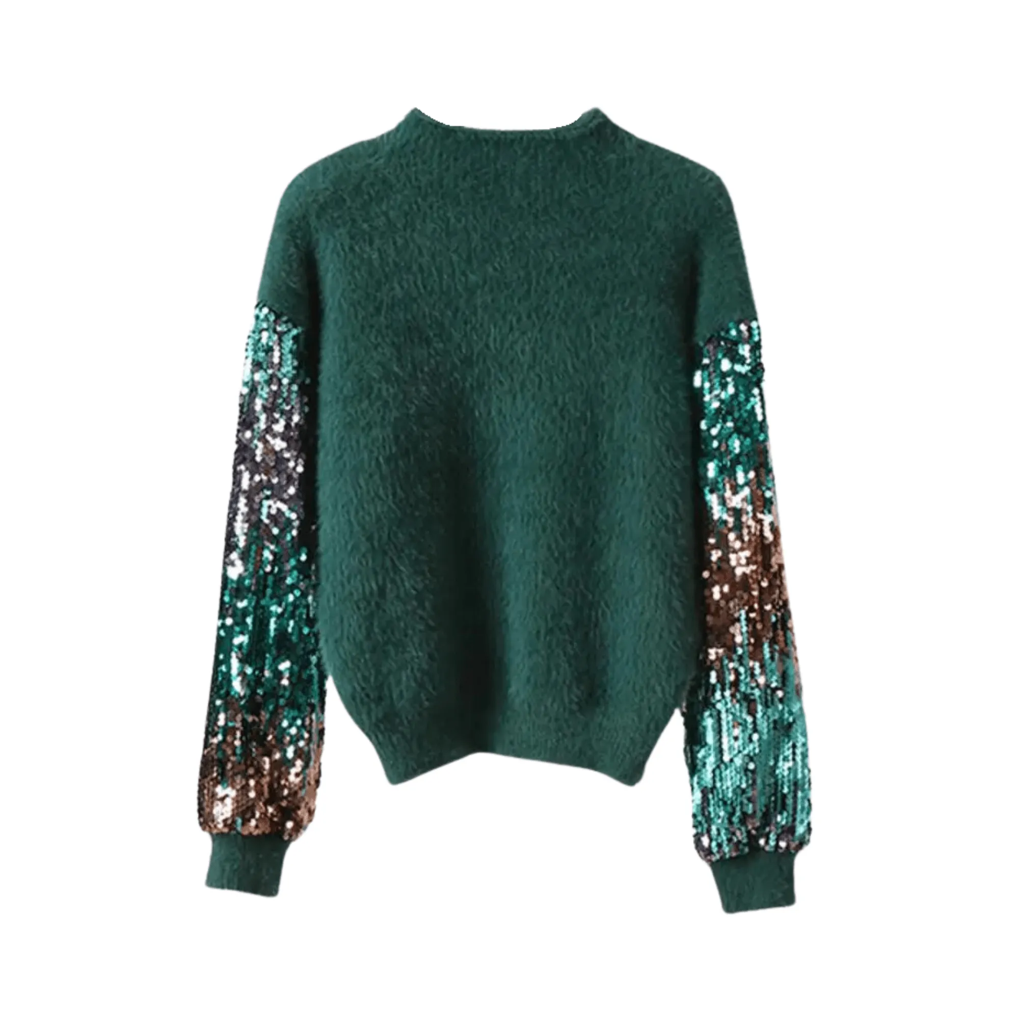 Pre Order:  Sequined Sleeves Knit Sweater