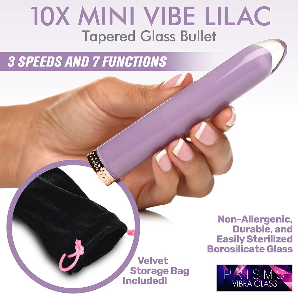 Prisms 10X Mini Glass Vibe Lilac