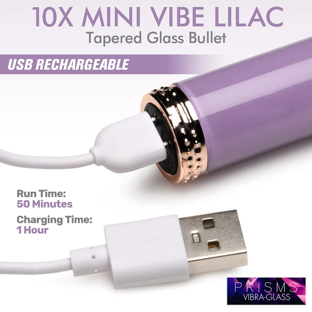 Prisms 10X Mini Glass Vibe Lilac