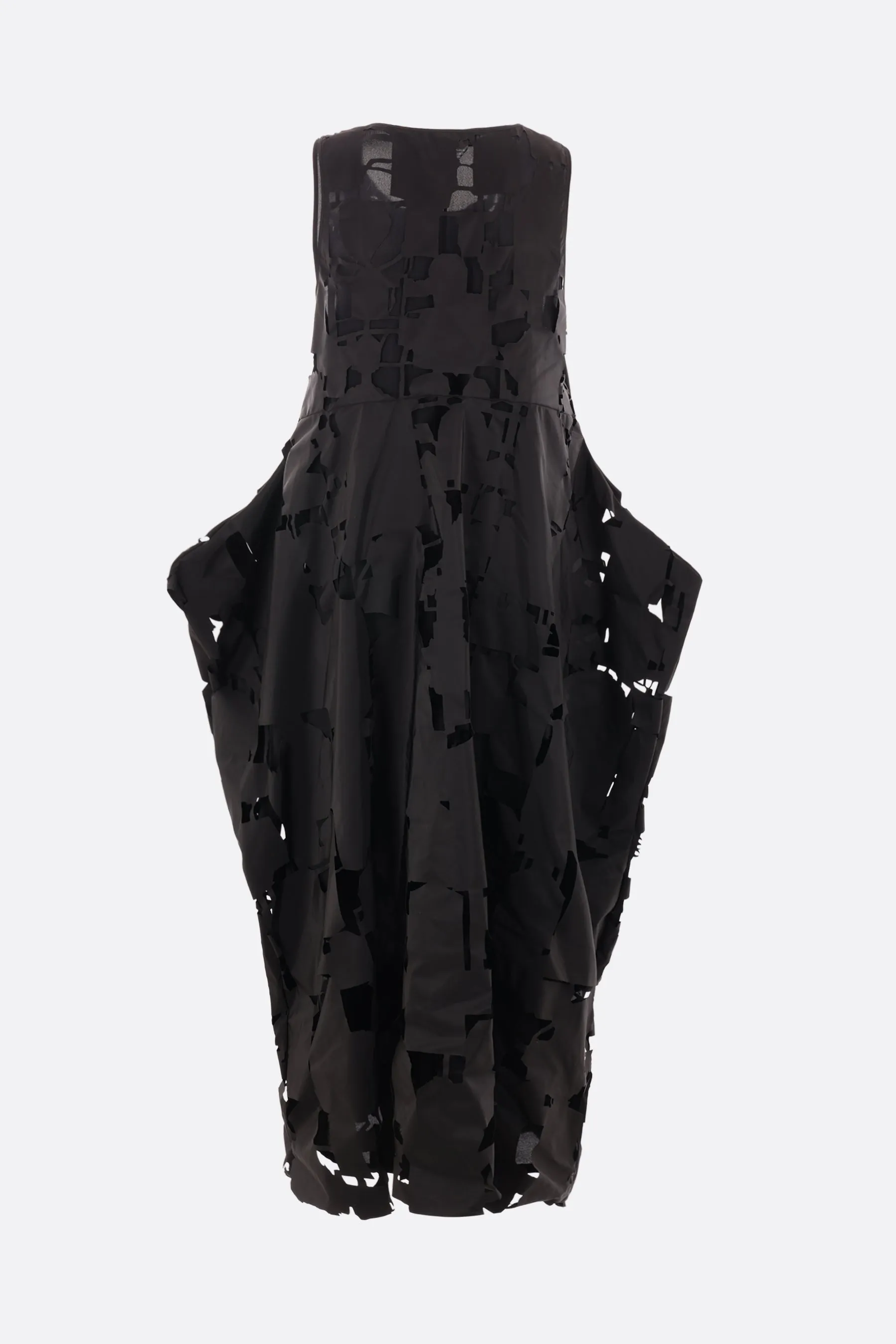 Puppet laser-cut taffetà sleeveless dress