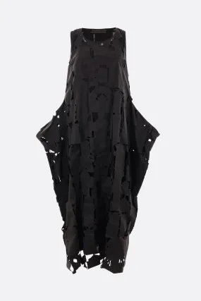 Puppet laser-cut taffetà sleeveless dress