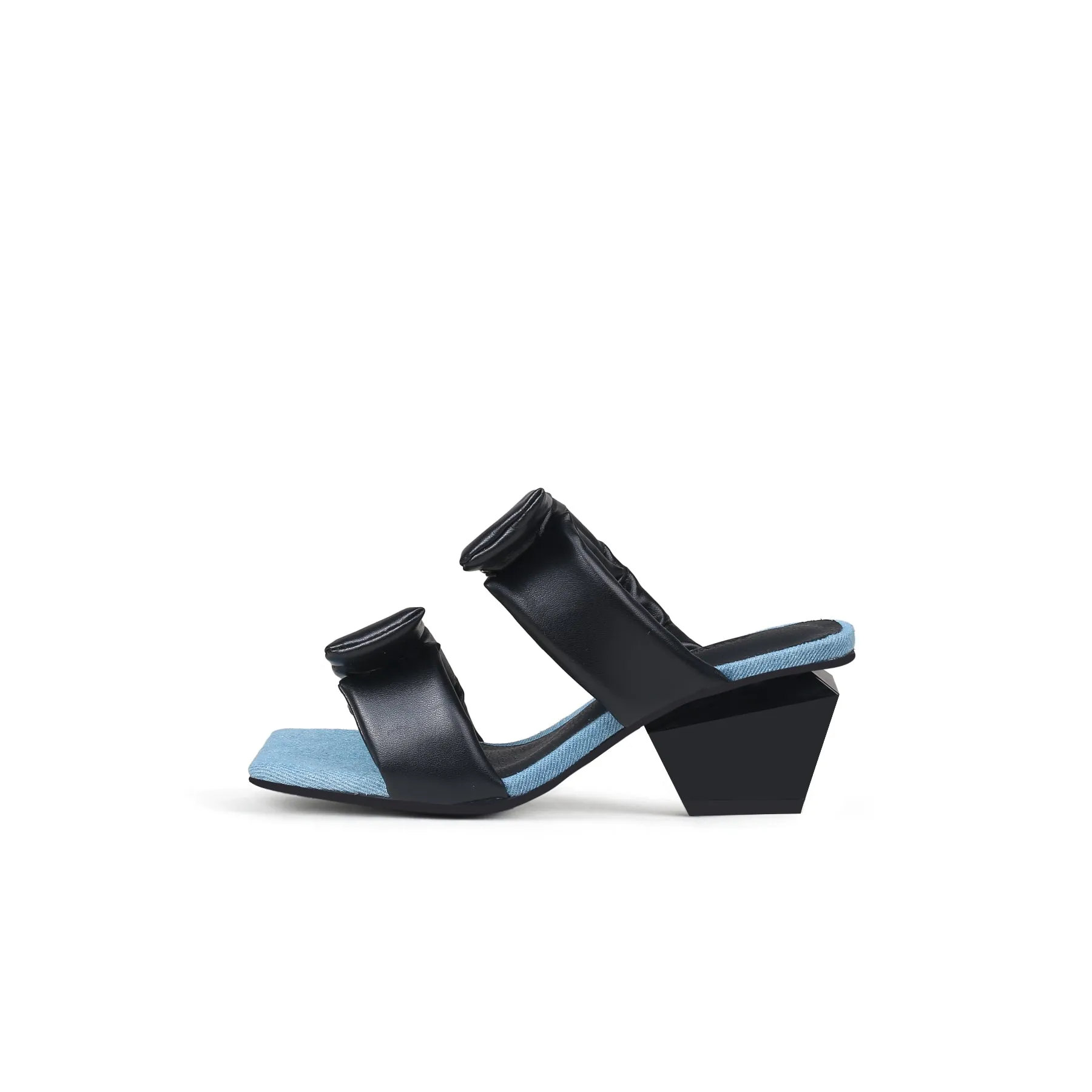 Quirky Padded Strap Mules