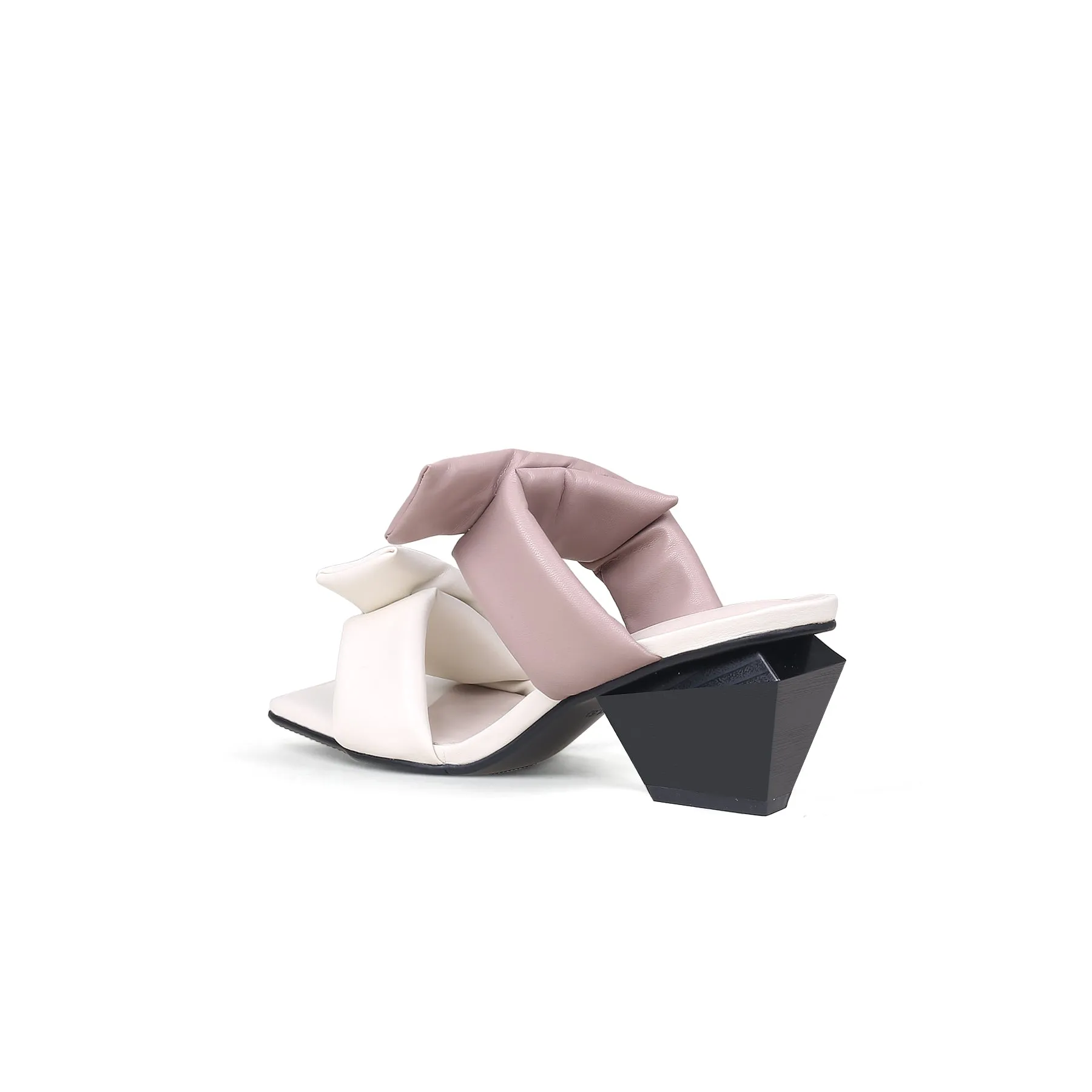 Quirky Padded Strap Mules