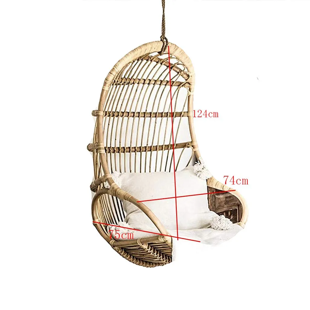 Rattan Rope Hammock Lounge Swing Chair-XLOO