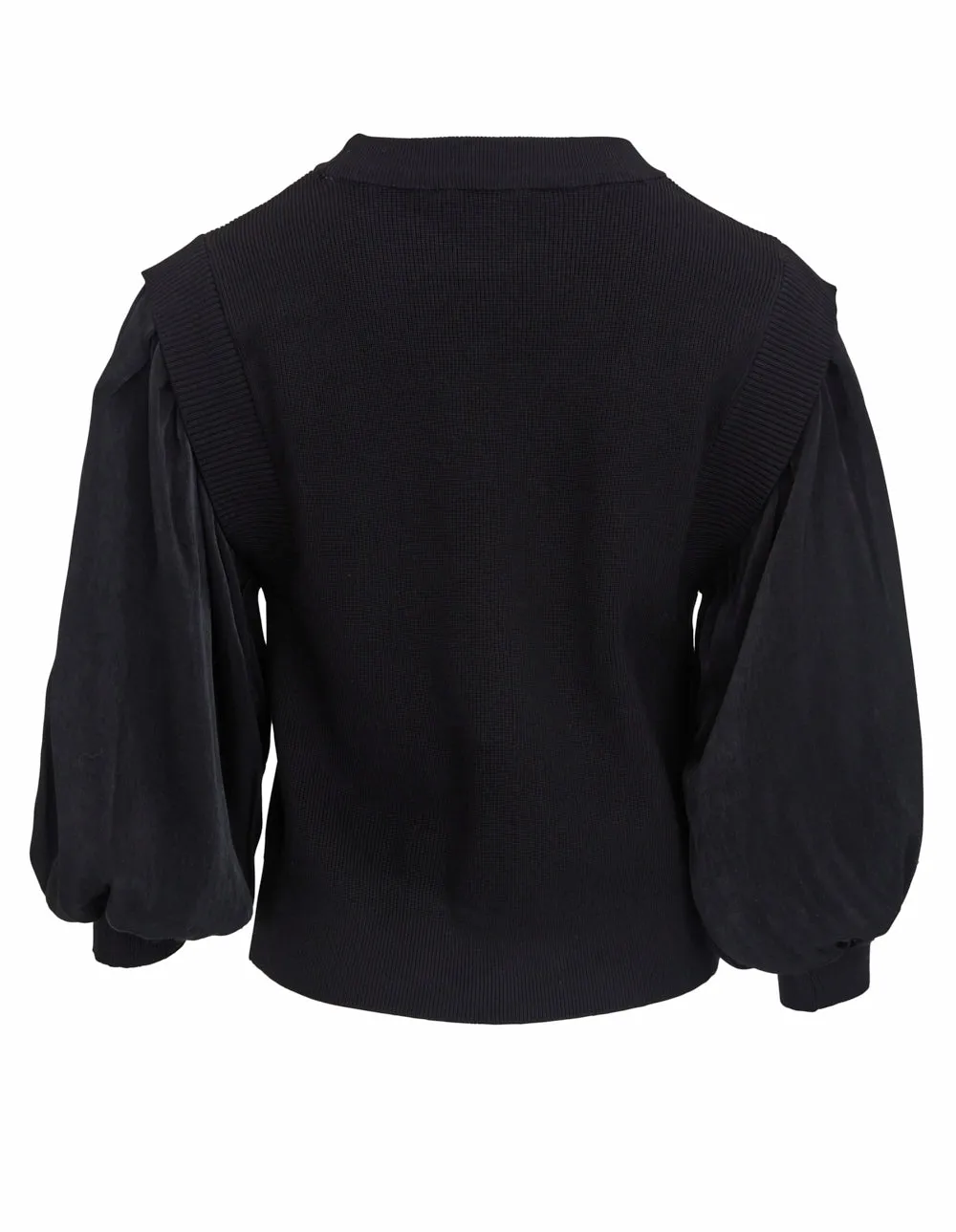 Rayon Nylon Blend 3/4 Sleeve Satin Sweater